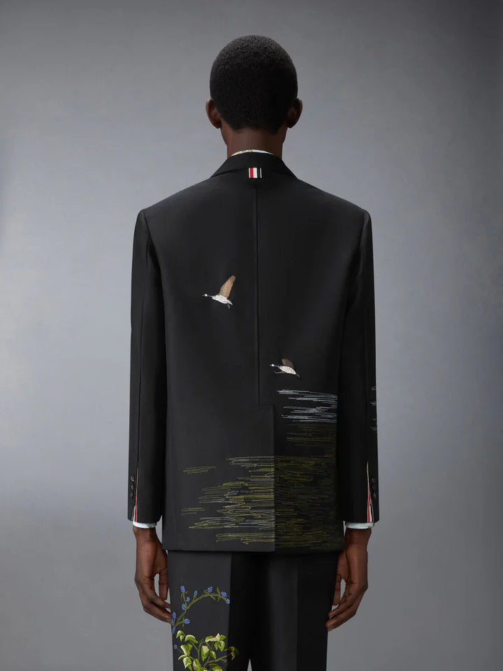 Áo khoác thể thao nam Goose Scenic Satin Stitch và thêu