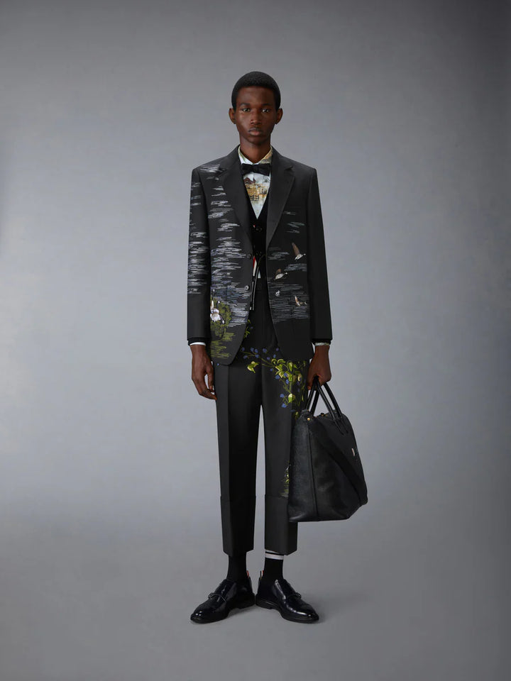 Áo khoác thể thao nam Goose Scenic Satin Stitch và thêu