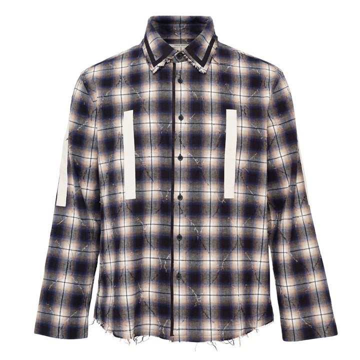 Áo sơ mi kẻ sọc tách đôi