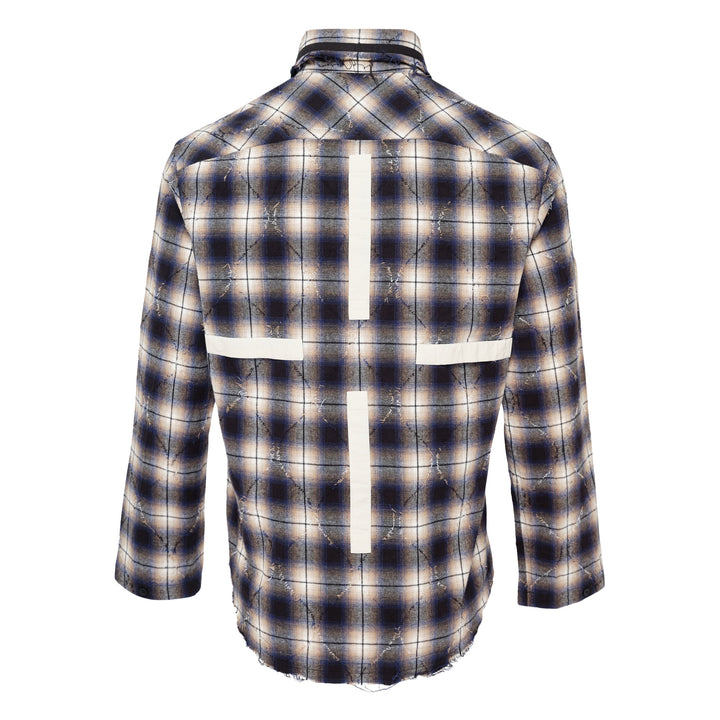 Áo sơ mi kẻ sọc tách đôi