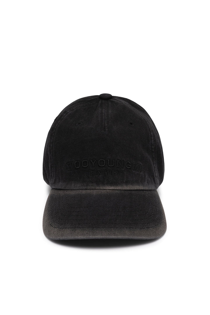 Washed Denim Tonal Logo Cap