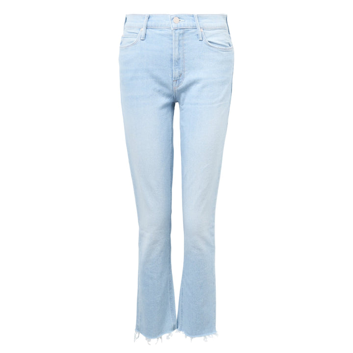 Quần jeans cắt ngắn fray Dazzler cao vừa