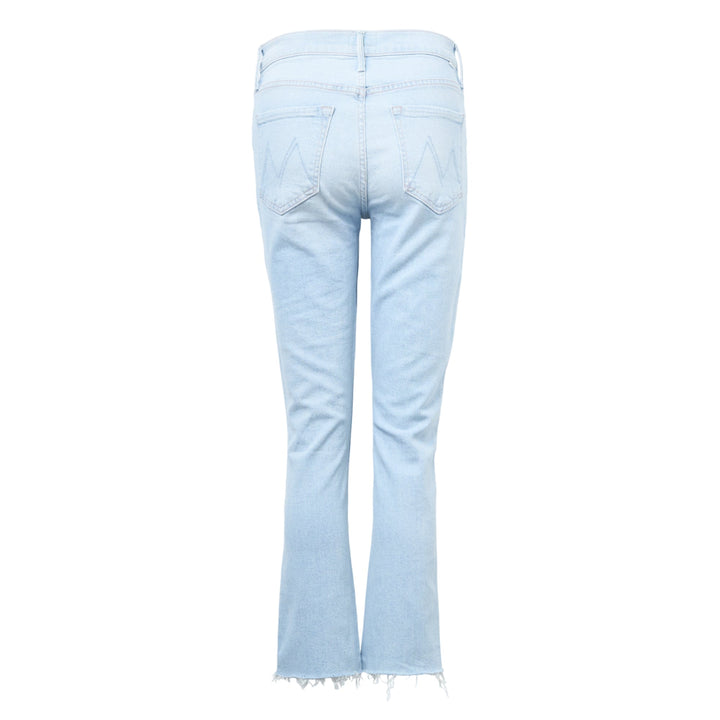 Quần jeans cắt ngắn fray Dazzler cao vừa