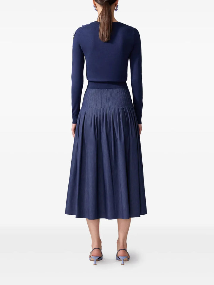 Áo khoác cardigan thêu chỉ