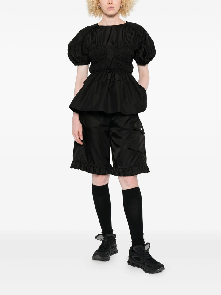 Áo peplum tay ngắn