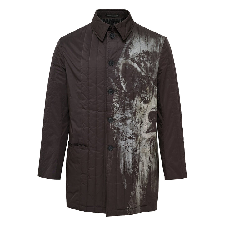 Áo khoác lót bông in Rin