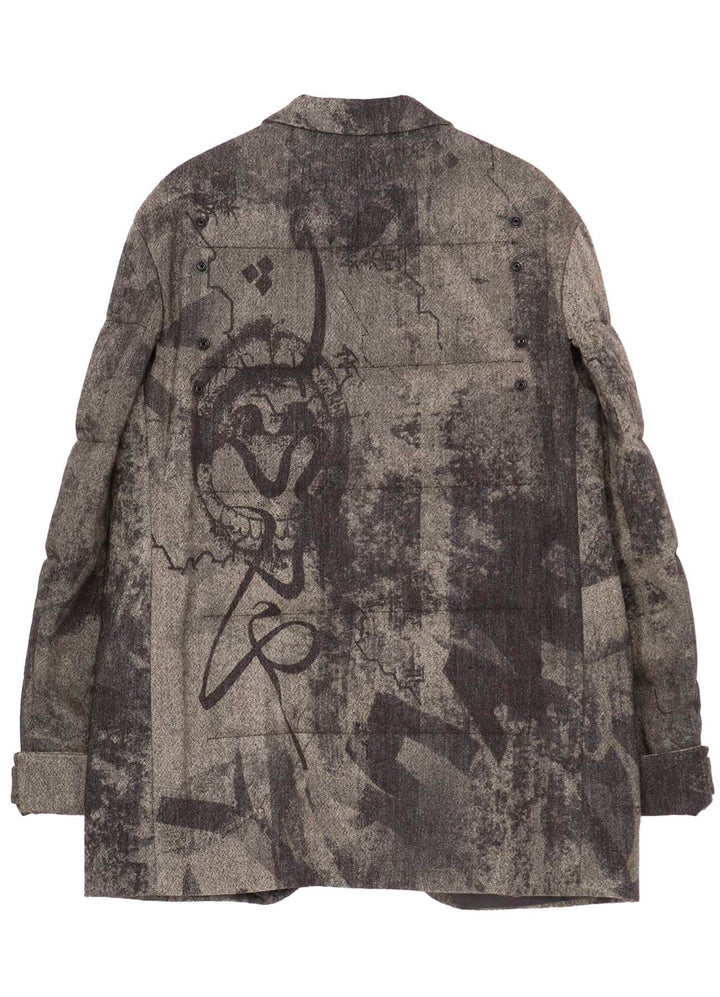 Collage Printed Padded Jacket