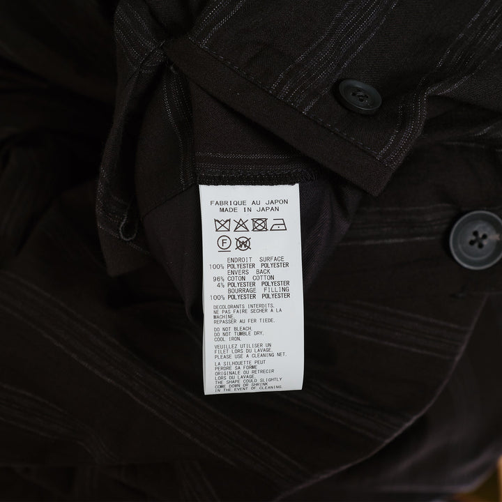 Diagonal Padded Hooded Jacket