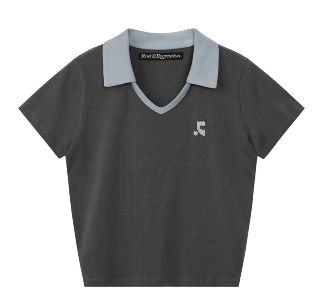 V-Neck Collar Top