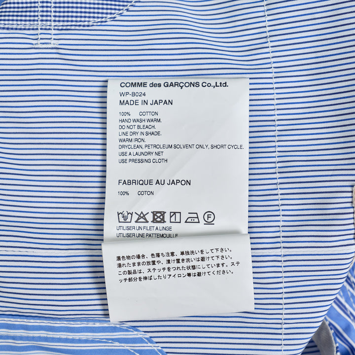 Áo sơ mi kẻ sọc cotton hai mặt