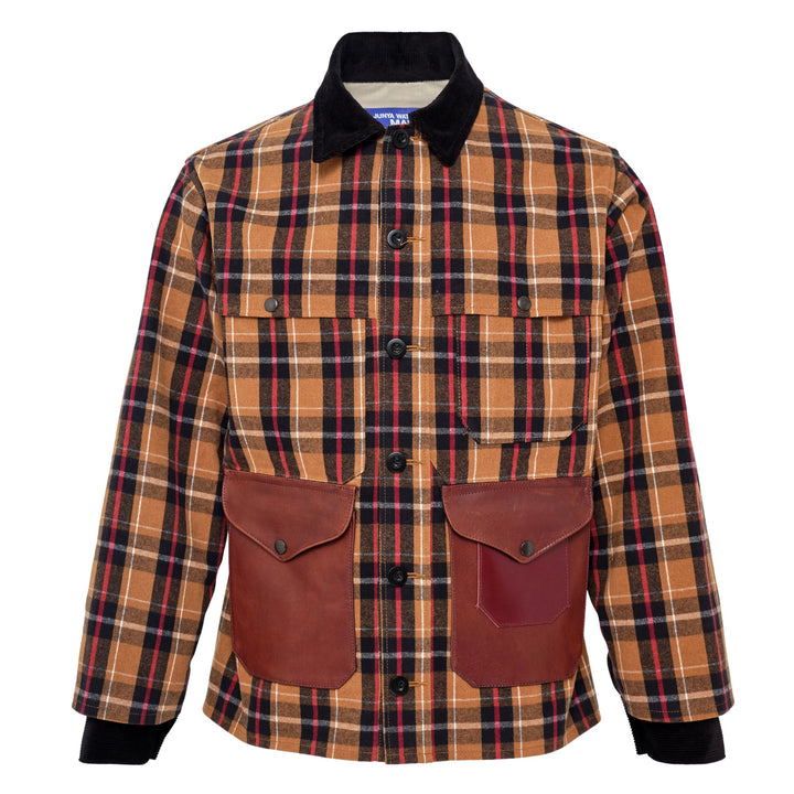 Cotton Flannel Check X Áo Blouson Cotton