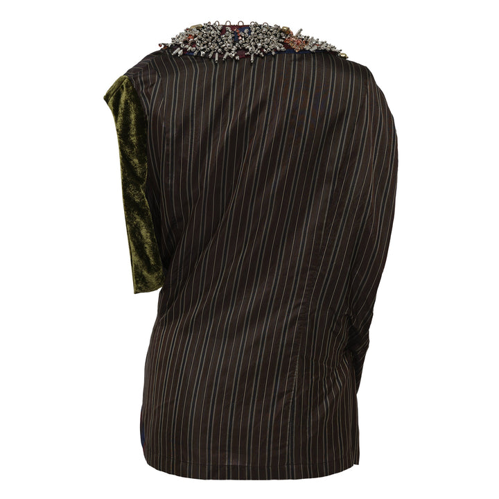 Áo không tay trang trí kiểu quấn