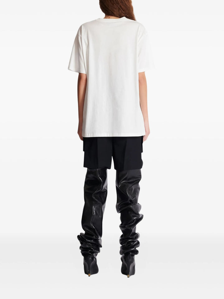 Áo thun oversize họa tiết báo