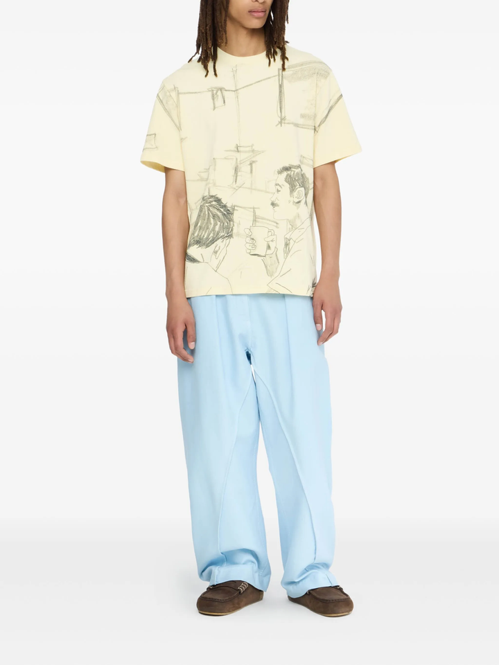 Áo thun in họa tiết quán cà phê toàn bộ