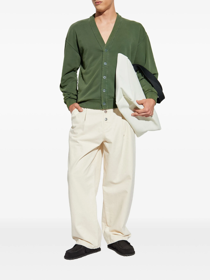 Áo khoác cardigan cổ V nhuộm vải