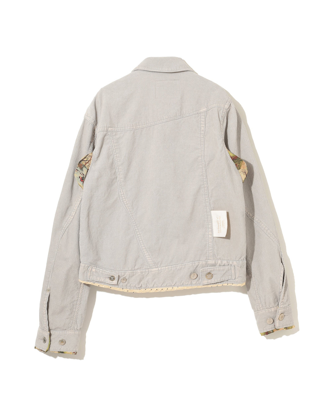 Áo khoác blouson với tay áo in họa tiết