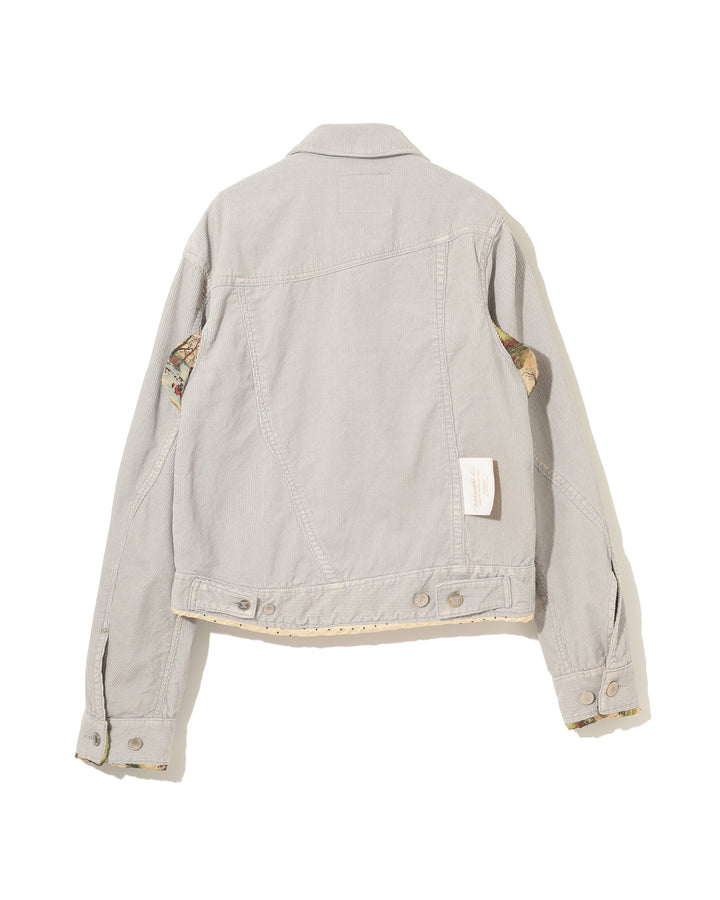 Áo khoác blouson với tay áo in họa tiết