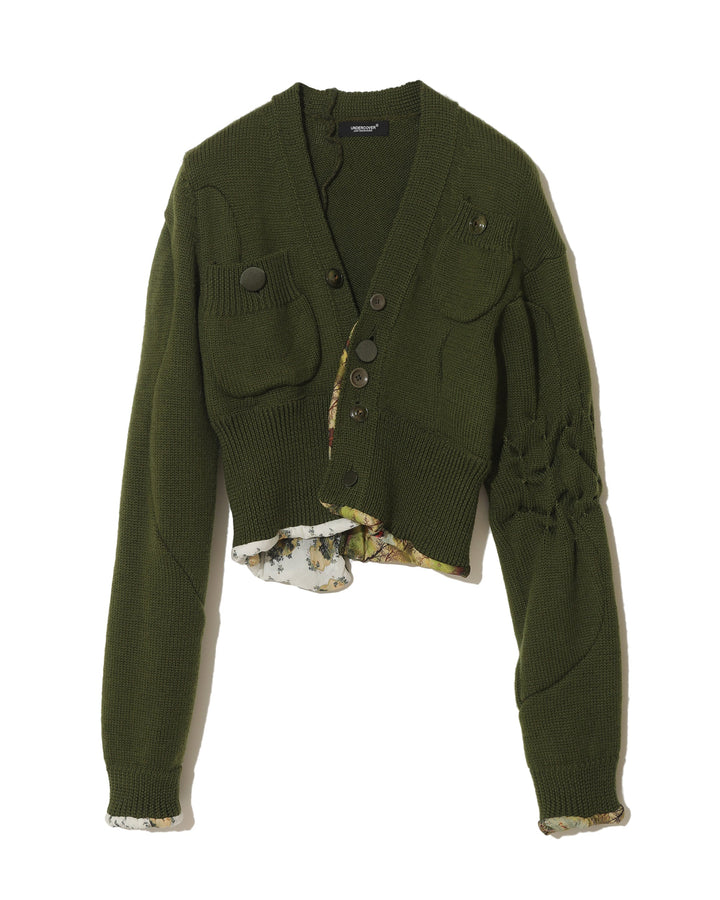 Áo cardigan bất đối xứng cắt và may