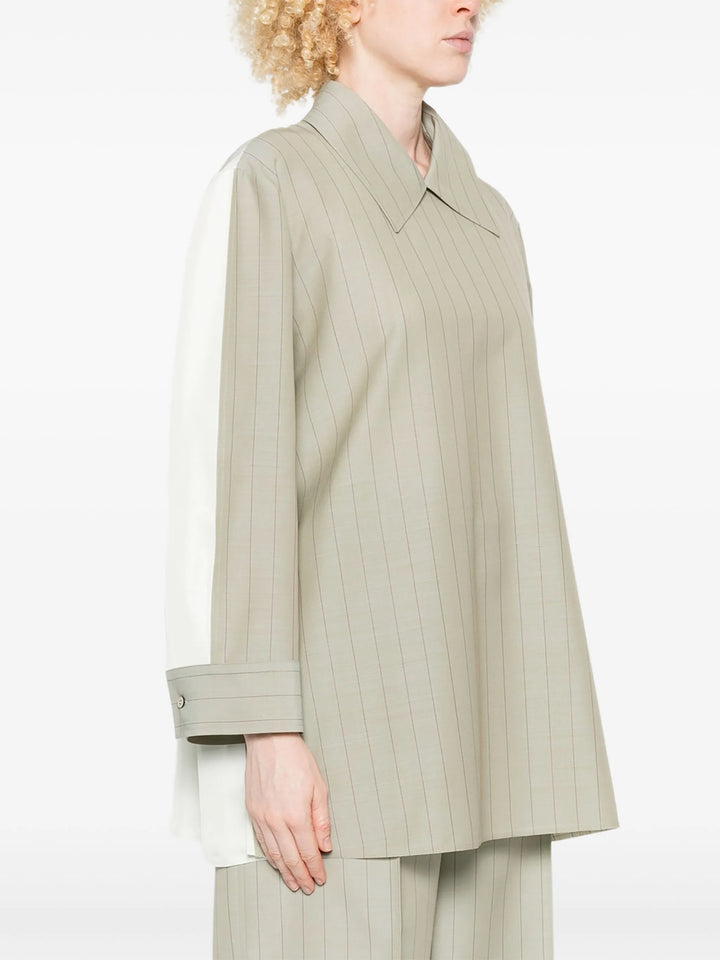 Áo blouse kẻ sọc