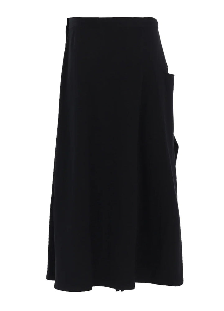 Asymmetric Combed Fleece Skirt