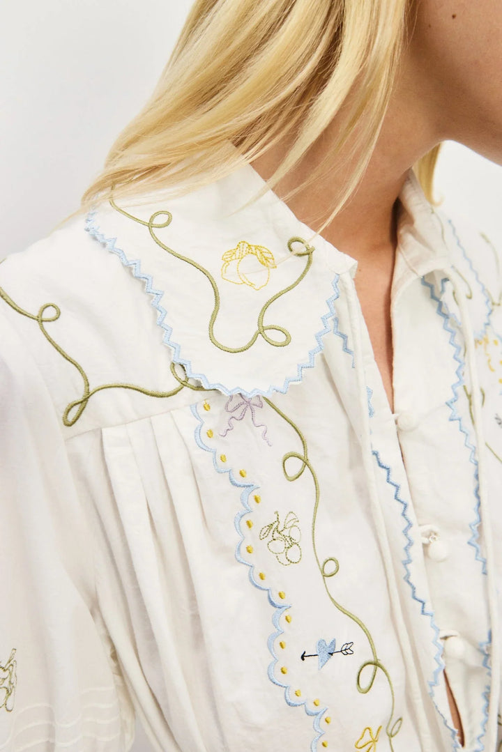 Giulia Đầm Mini Thêu