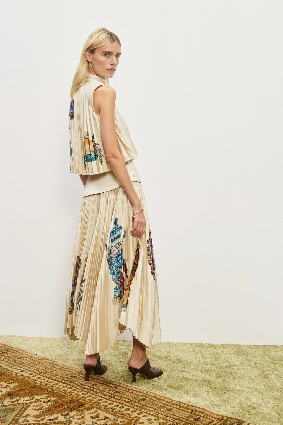 Orazio Áo Top Xếp Ly