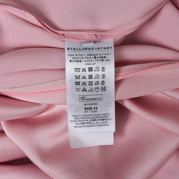 Đầm mini tay dài xoắn satin