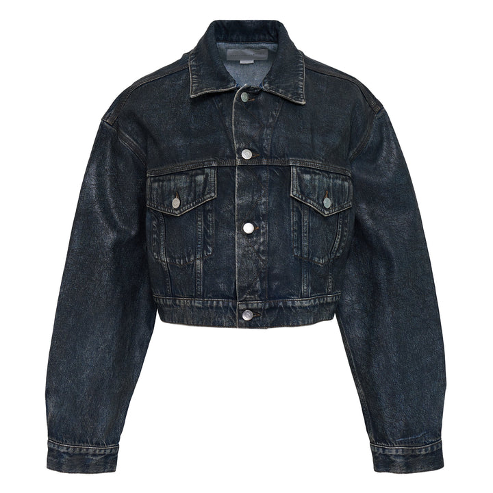 Áo khoác denim hiệu ứng Altermat đã qua sử dụng