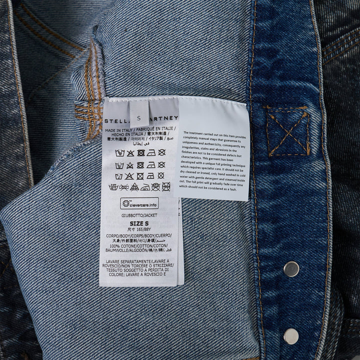 Áo khoác denim hiệu ứng Altermat đã qua sử dụng