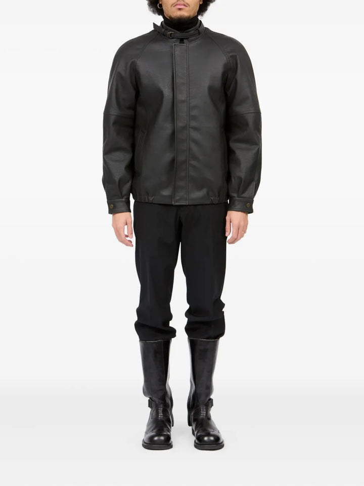 Áo khoác thể thao da giả