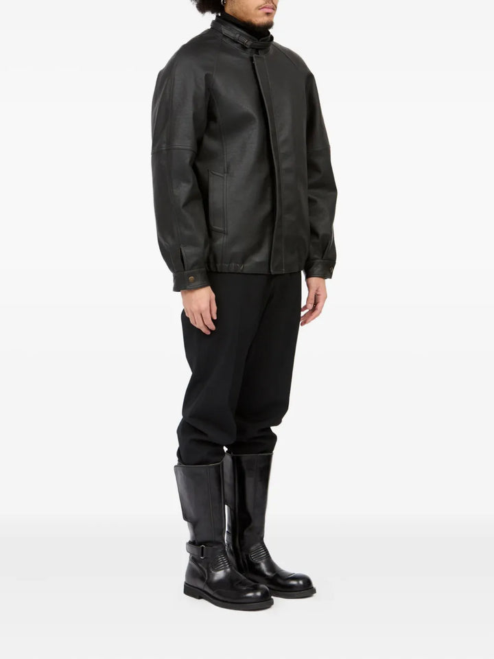 Áo khoác thể thao da giả