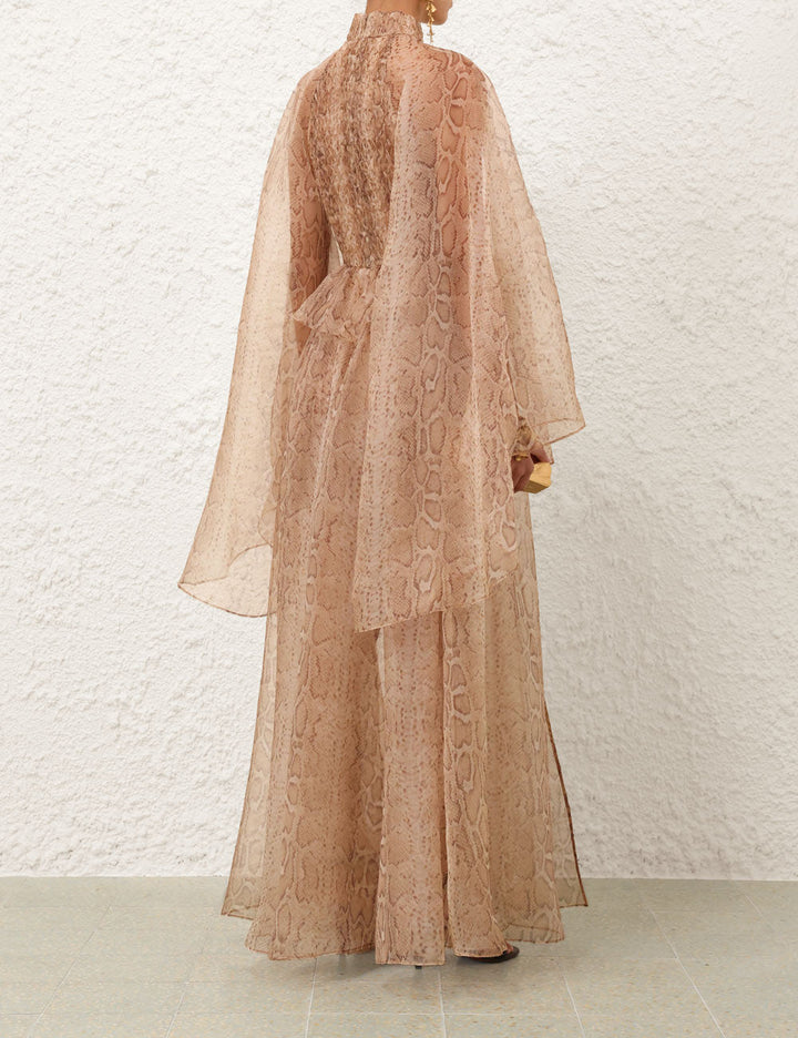 Memento Smocked Flutter Dress