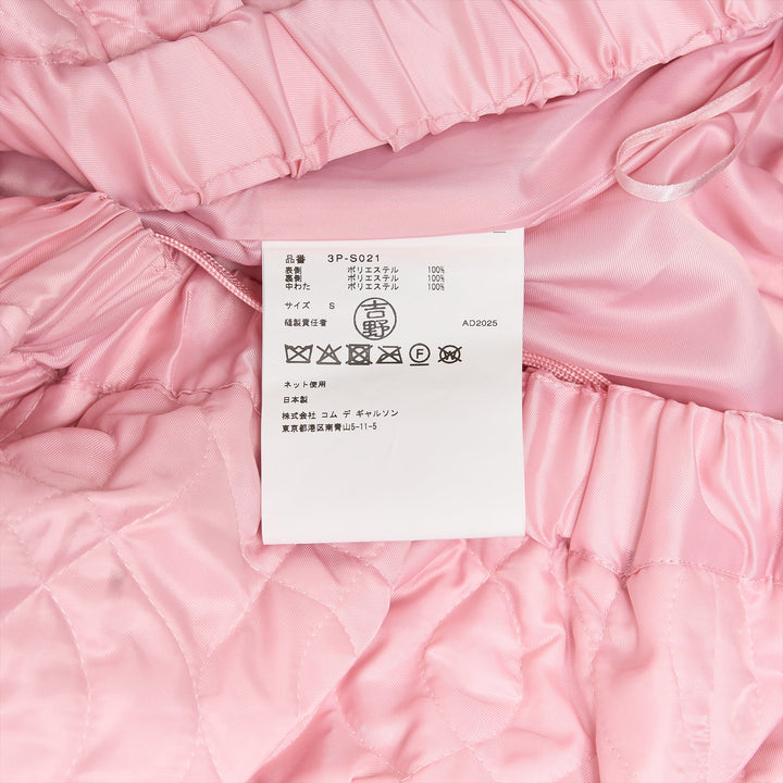 Chân váy vải twill polyester chần bông