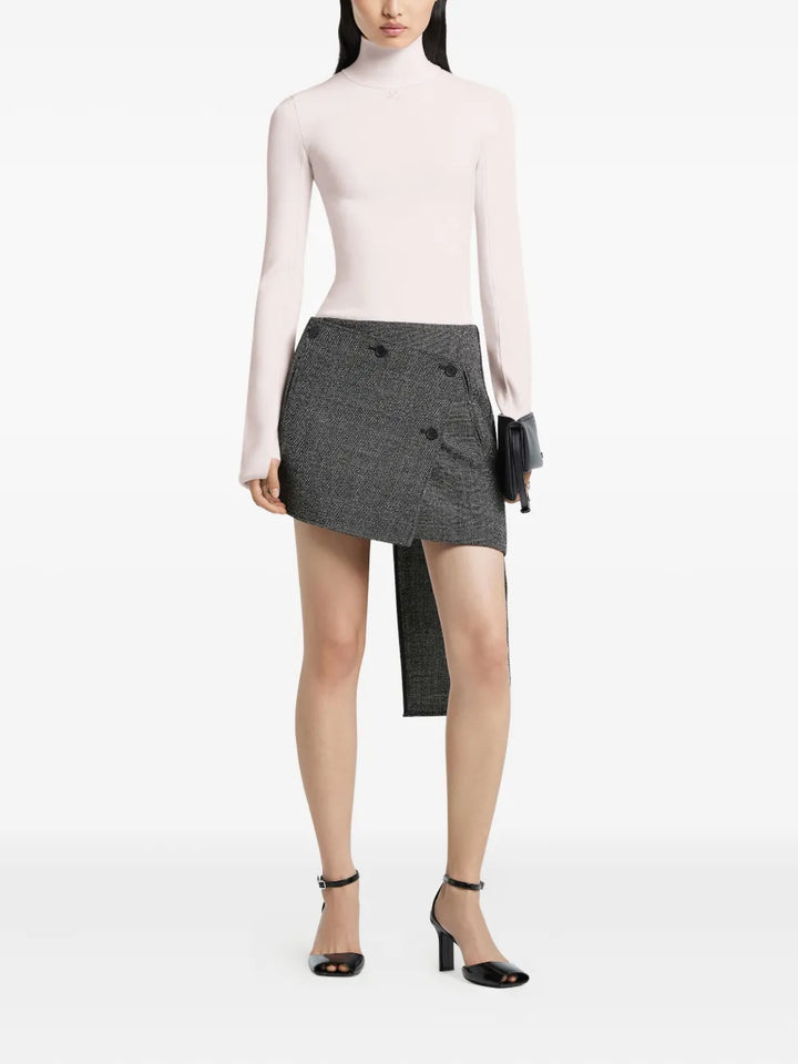 Áo len cổ cao Interlock