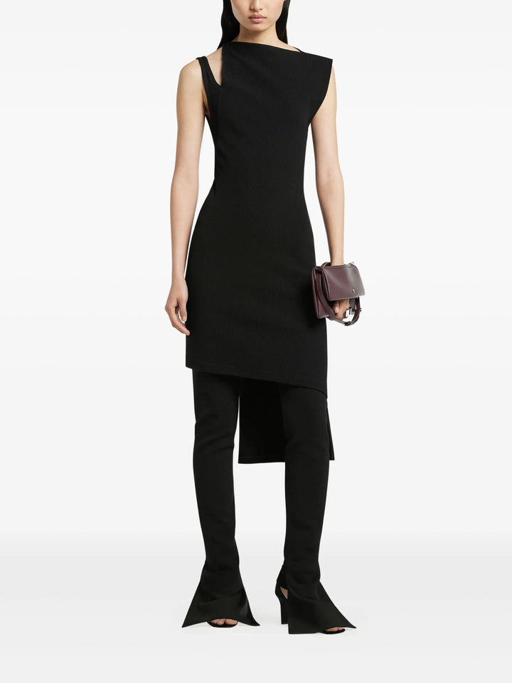 Oblique Square Rib Dress