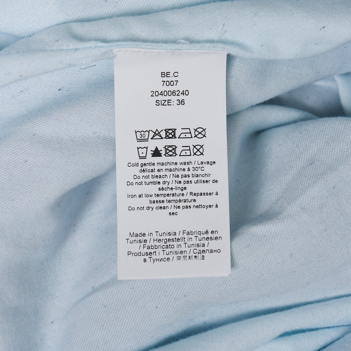 Tapestry Denim Drapey Midi Skirt