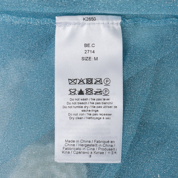 Sheer Flower Crochet Applique Top