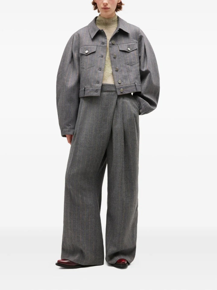 Brushed Wool Stripe Jacket