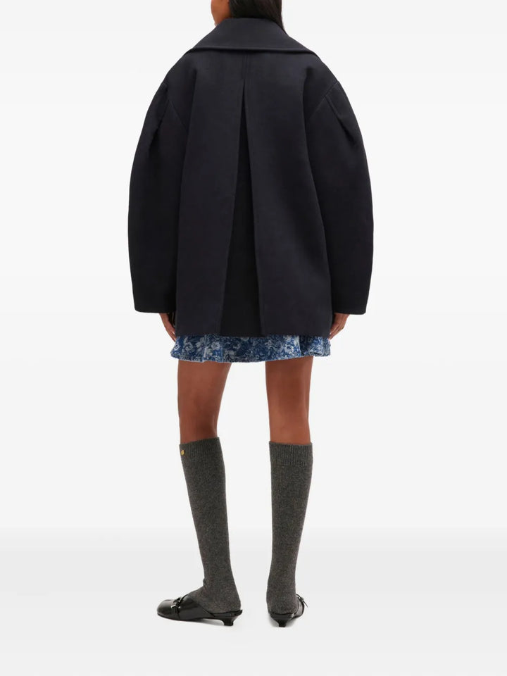 Áo khoác midi bằng len Peacoat