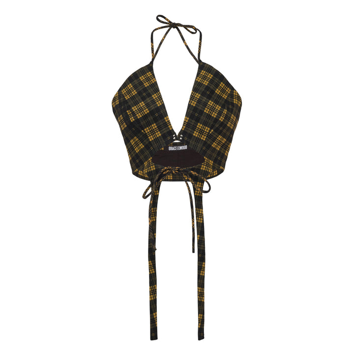 Check Halter Top
