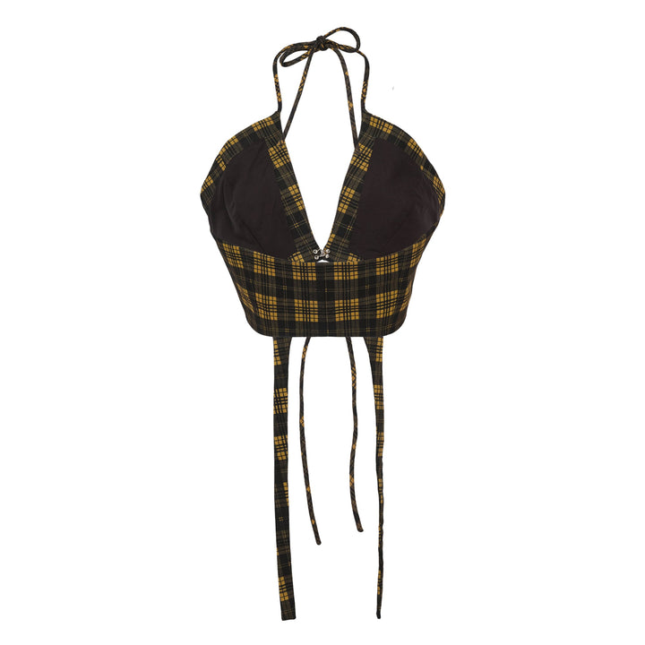 Check Halter Top
