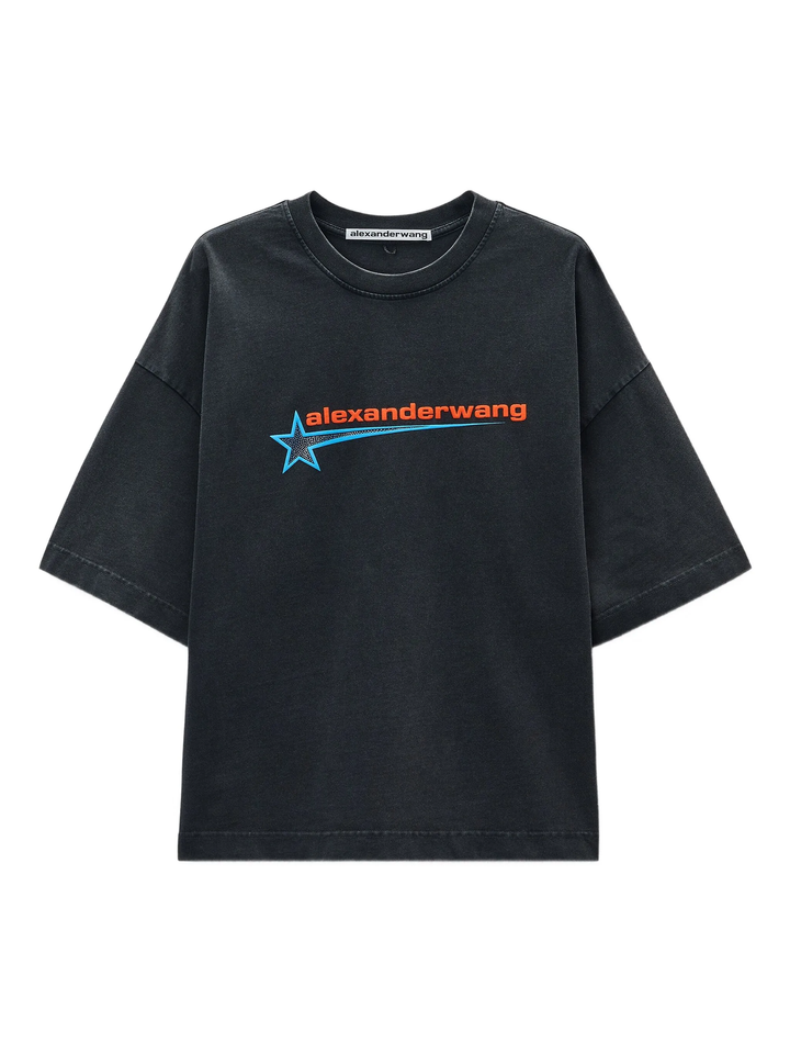 Áo thun boxy họa tiết sao