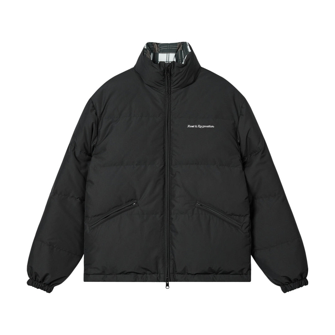 Reversible Check Down Jacket