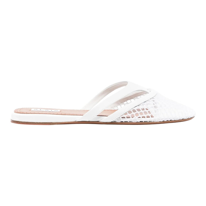 Club21 - ALAIA - Fishnet Mules - FLAT SANDALS - White