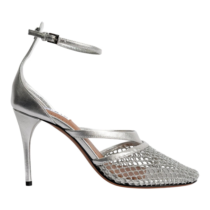 Club21 - ALAIA - Fishnet Sandals - HEELS - Silver