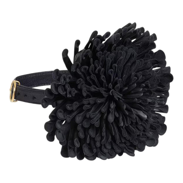 Club21 - ALAIA - Leather Flower - NECKLACES - Black