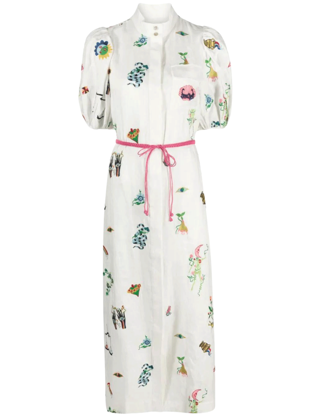 Atticus Embroidered Shirtdress – Club21.com
