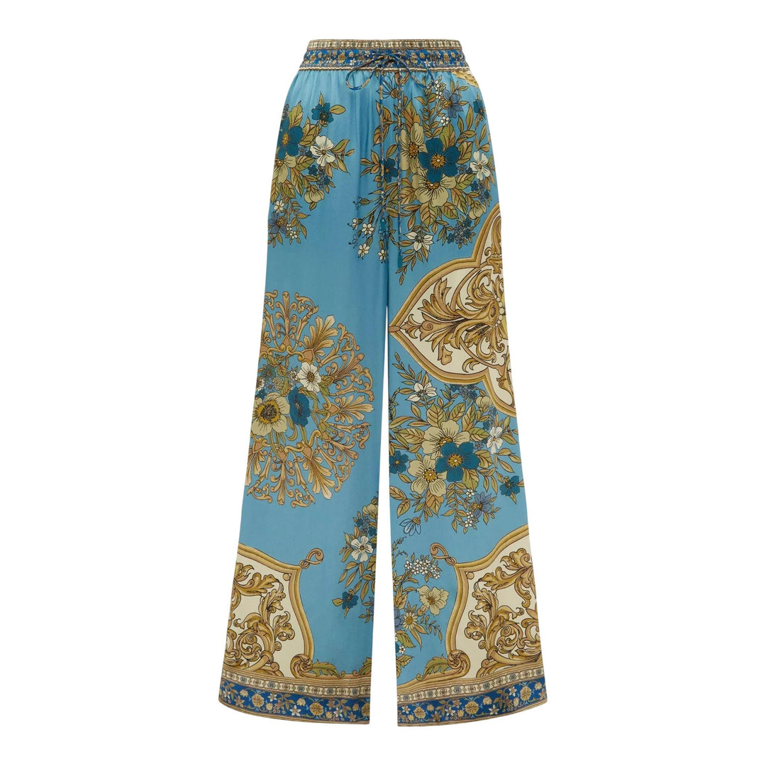 Club21 - ALEMAIS - Cassie Silk Pant - PANTS - Blue