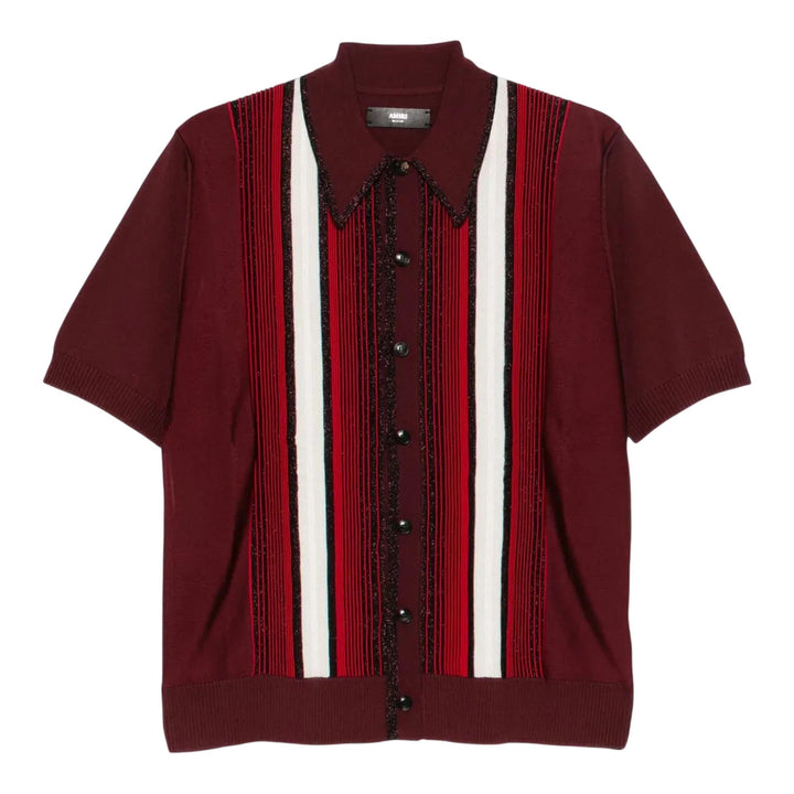 Club21 - AMIRI - Embellished Striped Shirt - SHIRTS - Red