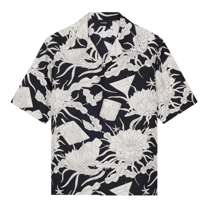 Club21 - AMIRI - Floral Bowling Shirt - SHIRTS - Black